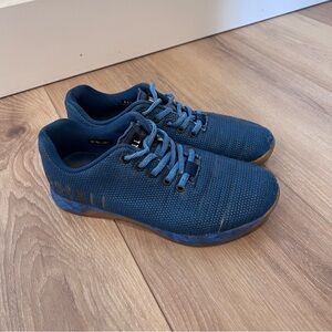 Nobull Men's Blue Athletic Lace Up Shoes Size 6.5 Gum Bottom CrossFit Trainer